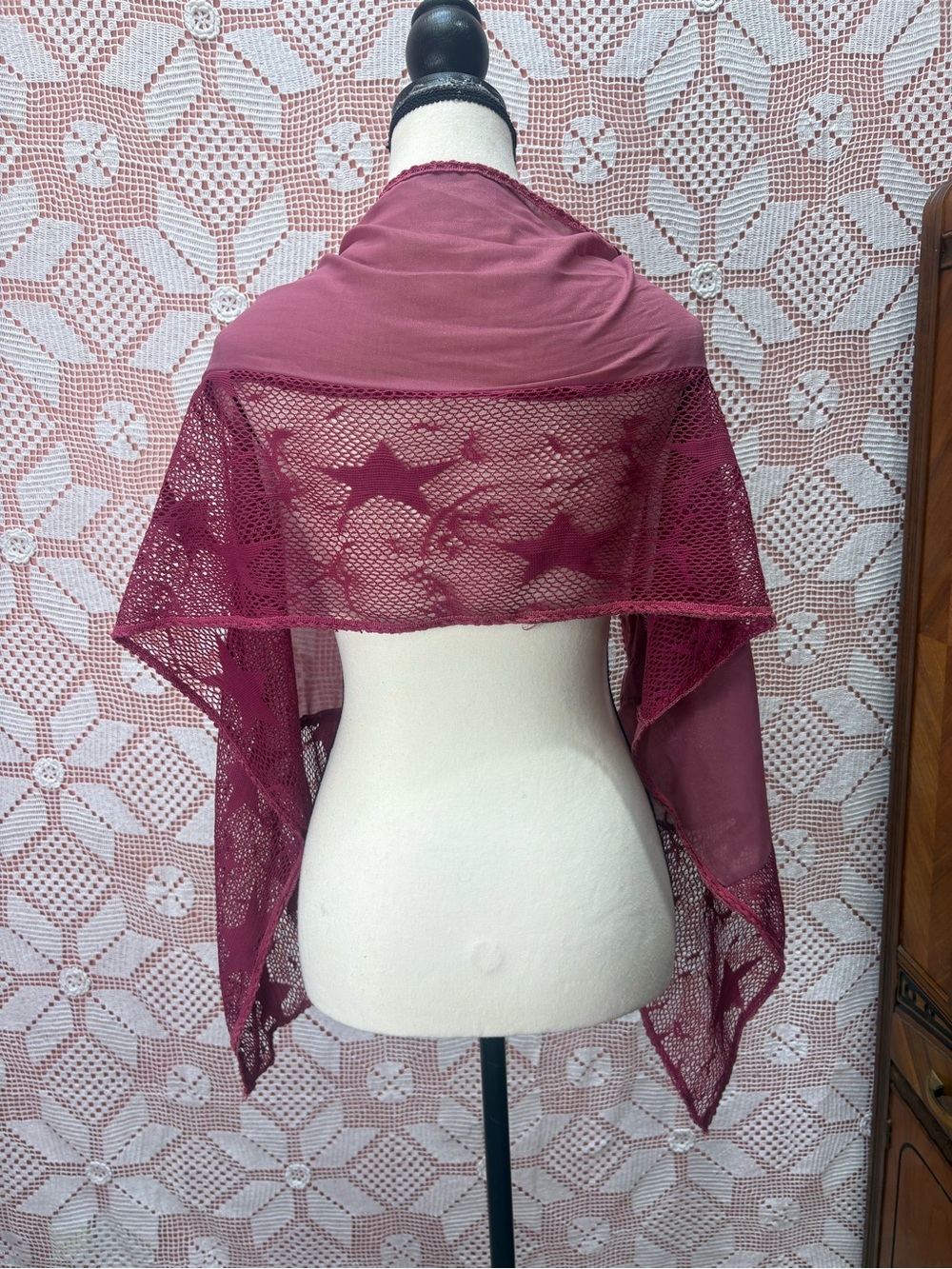 J’Adore Paris Silk/Cotton/Polyester Blend Mix Media Scarf - Picture 5 of 9